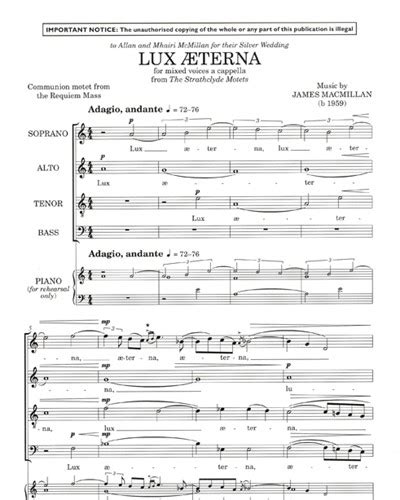 Lux Aeterna From The Strathclyde Motets